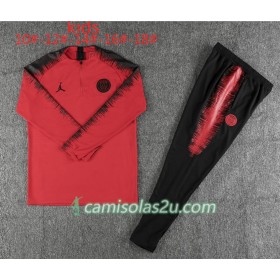 PSG Criança Sweat de Treino Conjunto Jordan Vermelho 2018/19